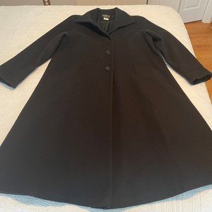 Komitor vintage black wool coat